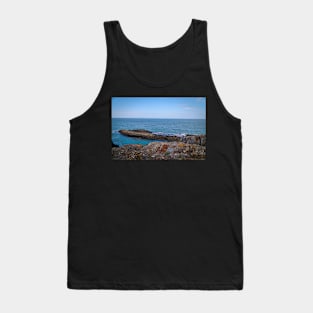 Rocks & Blue Ocean - Coastal Scenery - Ceibwr Bay Tank Top